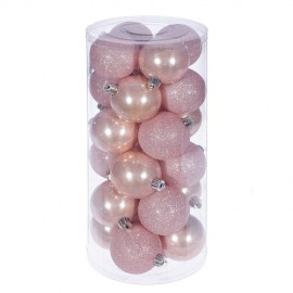 Н-р шаров из 24ти шт.6см розовый 00170639